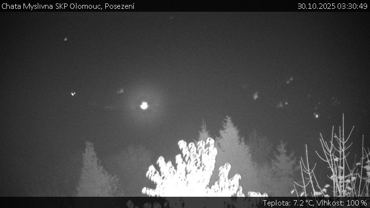 Chata Myslivna SKP Olomouc - Posezení - 30.10.2025 v 03:30 Chata Myslivna SKP Olomouc - Posezení - 30.10.2025 v 03:30
