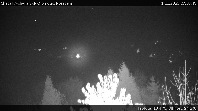 Chata Myslivna SKP Olomouc - Posezení - 1.11.2025 v 23:30 Chata Myslivna SKP Olomouc - Posezení - 1.11.2025 v 23:30