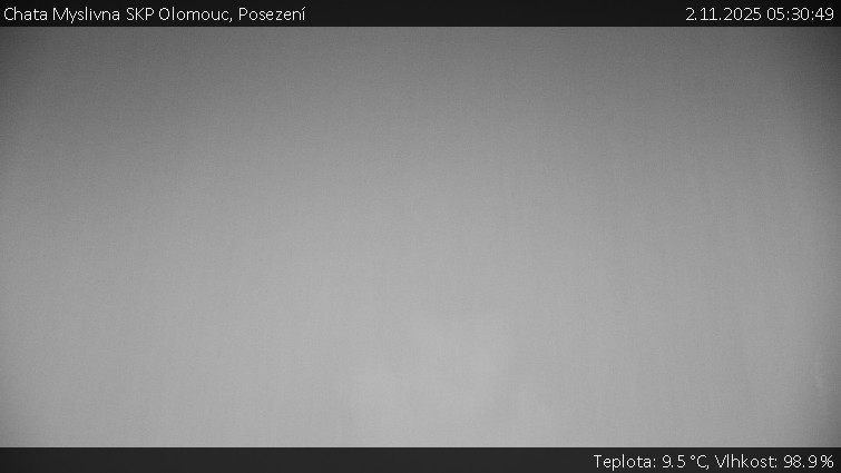 Chata Myslivna SKP Olomouc - Posezení - 2.11.2025 v 05:30 Chata Myslivna SKP Olomouc - Posezení - 2.11.2025 v 05:30