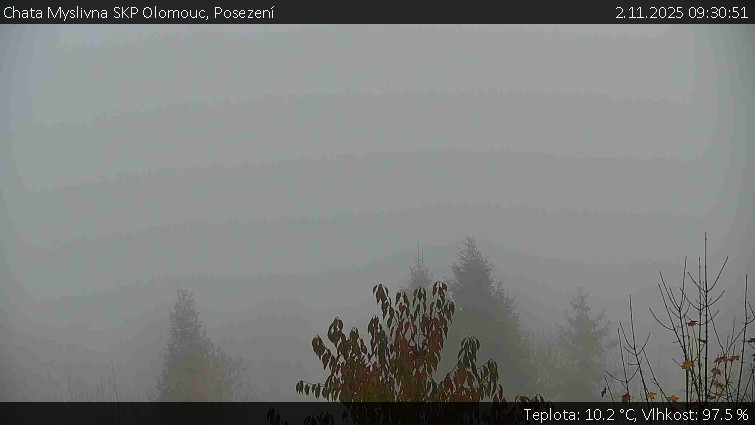 Chata Myslivna SKP Olomouc - Posezení - 2.11.2025 v 09:30 Chata Myslivna SKP Olomouc - Posezení - 2.11.2025 v 09:30