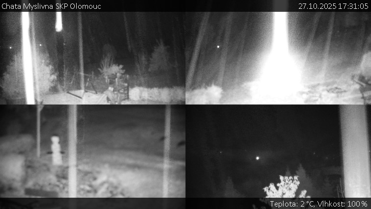 Chata Myslivna SKP Olomouc - Sdružený snímek okolí chaty Myslivna - 27.10.2025 v 17:31 Chata Myslivna SKP Olomouc - Sdružený snímek okolí chaty Myslivna - 27.10.2025 v 17:31