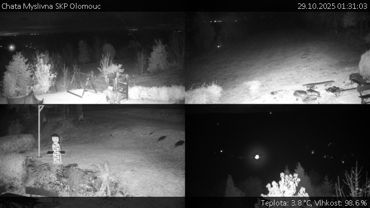 Chata Myslivna SKP Olomouc - Sdružený snímek okolí chaty Myslivna - 29.10.2025 v 01:31 Chata Myslivna SKP Olomouc - Sdružený snímek okolí chaty Myslivna - 29.10.2025 v 01:31