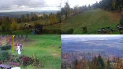 Sdružený snímek okolí chaty Myslivna