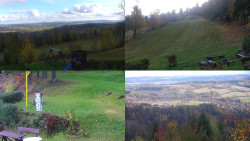 Sdružený snímek okolí chaty Myslivna