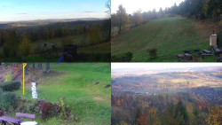 Sdružený snímek okolí chaty Myslivna