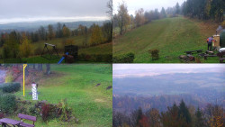 Sdružený snímek okolí chaty Myslivna