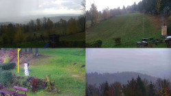 Sdružený snímek okolí chaty Myslivna