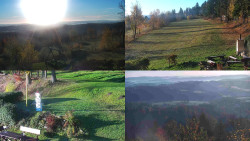 Sdružený snímek okolí chaty Myslivna