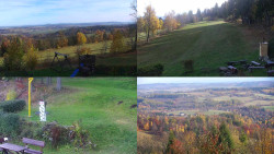 Sdružený snímek okolí chaty Myslivna