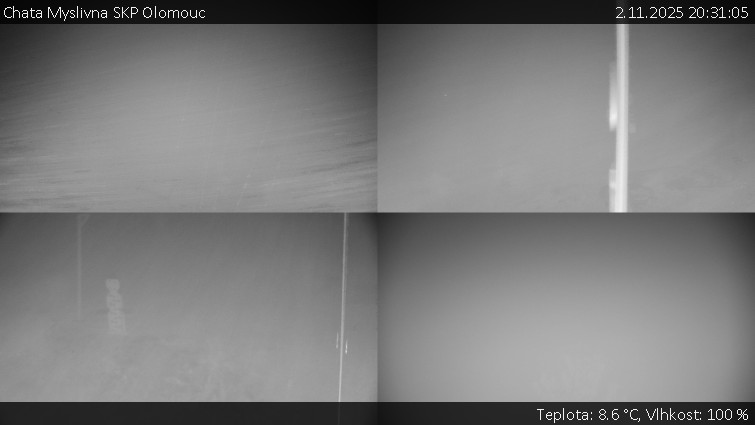 Chata Myslivna SKP Olomouc - Sdružený snímek okolí chaty Myslivna - 2.11.2025 v 20:31 Chata Myslivna SKP Olomouc - Sdružený snímek okolí chaty Myslivna - 2.11.2025 v 20:31