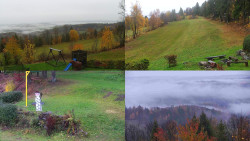 Sdružený snímek okolí chaty Myslivna