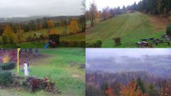 Sdružený snímek okolí chaty Myslivna