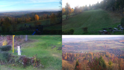 Sdružený snímek okolí chaty Myslivna