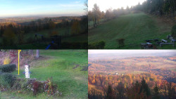 Sdružený snímek okolí chaty Myslivna