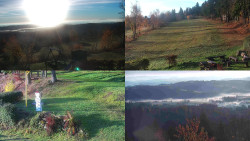 Sdružený snímek okolí chaty Myslivna