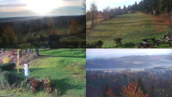 Sdružený snímek okolí chaty Myslivna