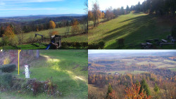 Sdružený snímek okolí chaty Myslivna