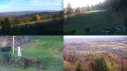 Sdružený snímek okolí chaty Myslivna