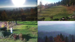 Sdružený snímek okolí chaty Myslivna