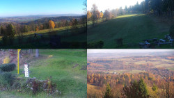 Sdružený snímek okolí chaty Myslivna