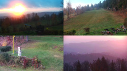 Sdružený snímek okolí chaty Myslivna