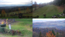 Sdružený snímek okolí chaty Myslivna