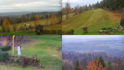 Sdružený snímek okolí chaty Myslivna