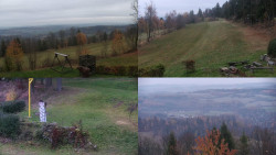 Sdružený snímek okolí chaty Myslivna