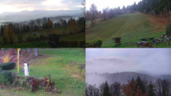 Sdružený snímek okolí chaty Myslivna