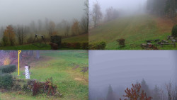 Sdružený snímek okolí chaty Myslivna