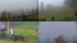 Sdružený snímek okolí chaty Myslivna