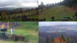 Sdružený snímek okolí chaty Myslivna