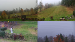 Sdružený snímek okolí chaty Myslivna