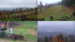 Sdružený snímek okolí chaty Myslivna