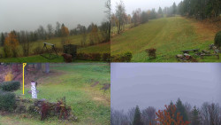 Sdružený snímek okolí chaty Myslivna