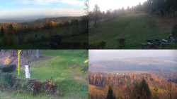 Sdružený snímek okolí chaty Myslivna