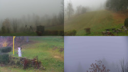 Sdružený snímek okolí chaty Myslivna