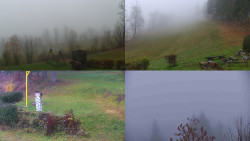 Sdružený snímek okolí chaty Myslivna