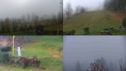 Sdružený snímek okolí chaty Myslivna