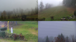 Sdružený snímek okolí chaty Myslivna