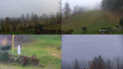 Sdružený snímek okolí chaty Myslivna