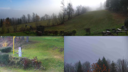 Sdružený snímek okolí chaty Myslivna