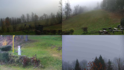 Sdružený snímek okolí chaty Myslivna