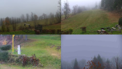 Sdružený snímek okolí chaty Myslivna