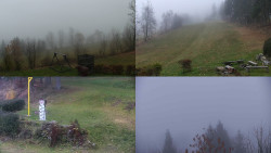 Sdružený snímek okolí chaty Myslivna