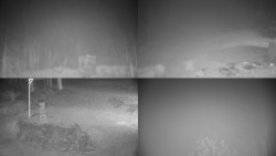 Sdružený snímek okolí chaty Myslivna