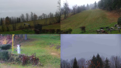 Sdružený snímek okolí chaty Myslivna