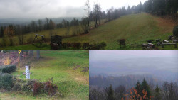 Sdružený snímek okolí chaty Myslivna