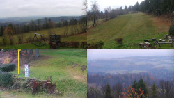 Sdružený snímek okolí chaty Myslivna