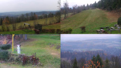 Sdružený snímek okolí chaty Myslivna